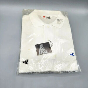 Vintage Court Club White Tennis Shirt  Mens Large